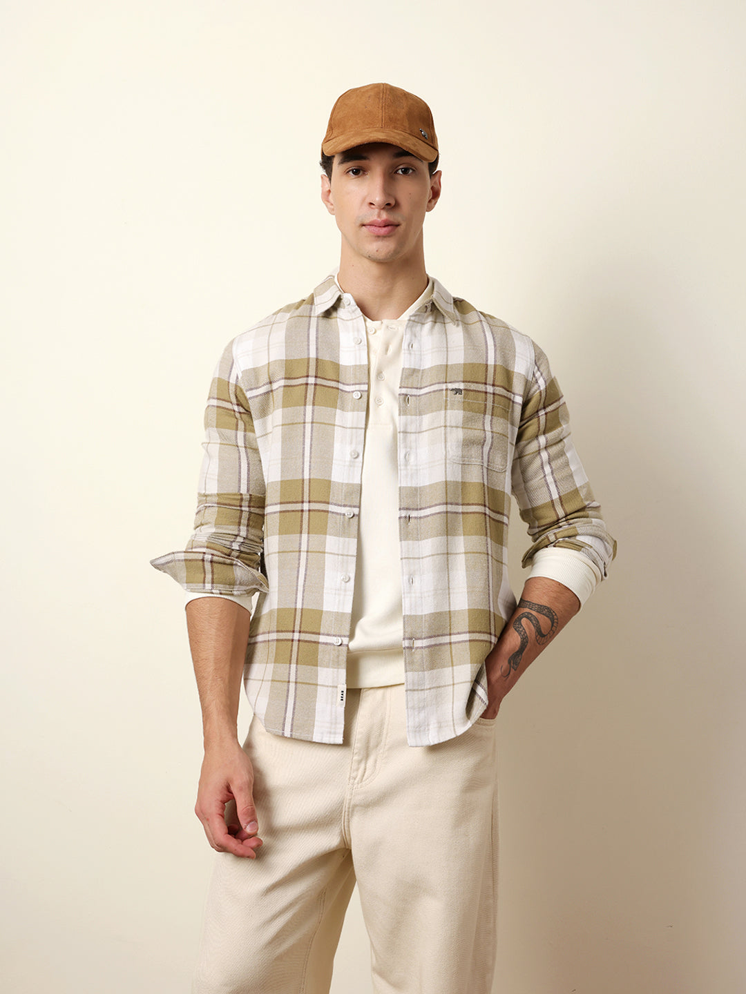 Men Striped Casual Full-Sleeve Shirt