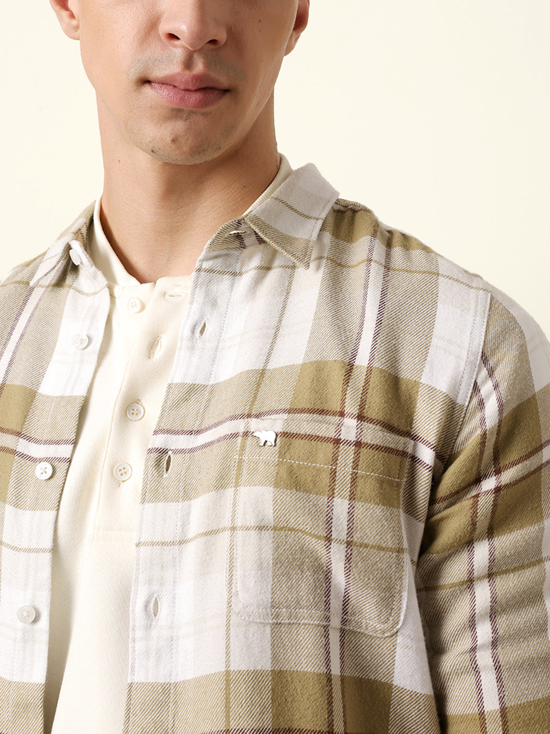 Men Striped Casual Full-Sleeve Shirt