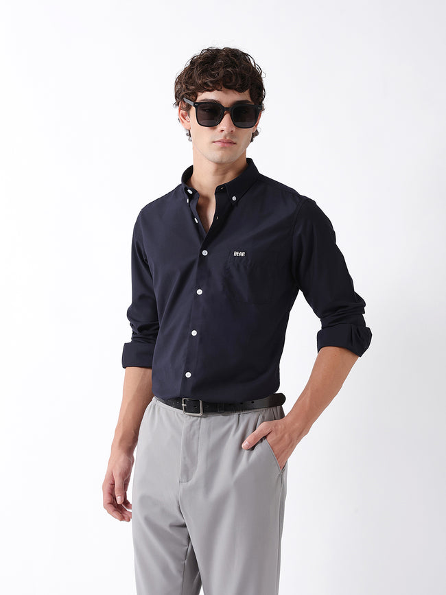 Men Blue Formal Shirt
