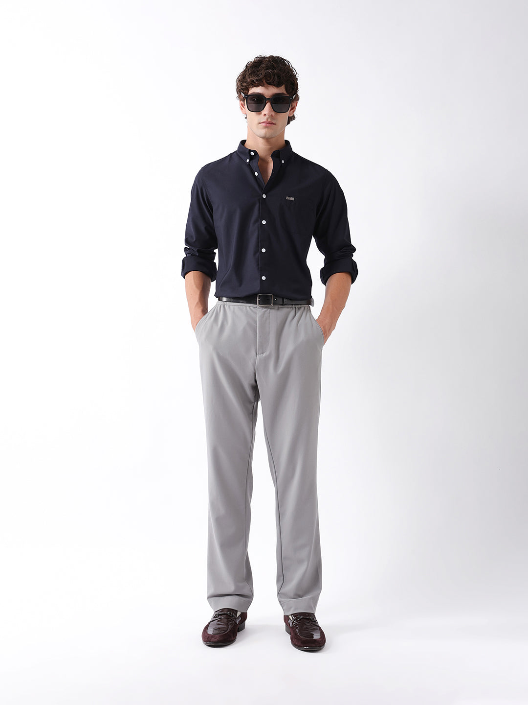 Men Blue Formal Shirt