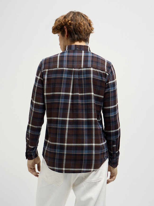 Men Multi-Color Checked Slim Fit Casual Shirt