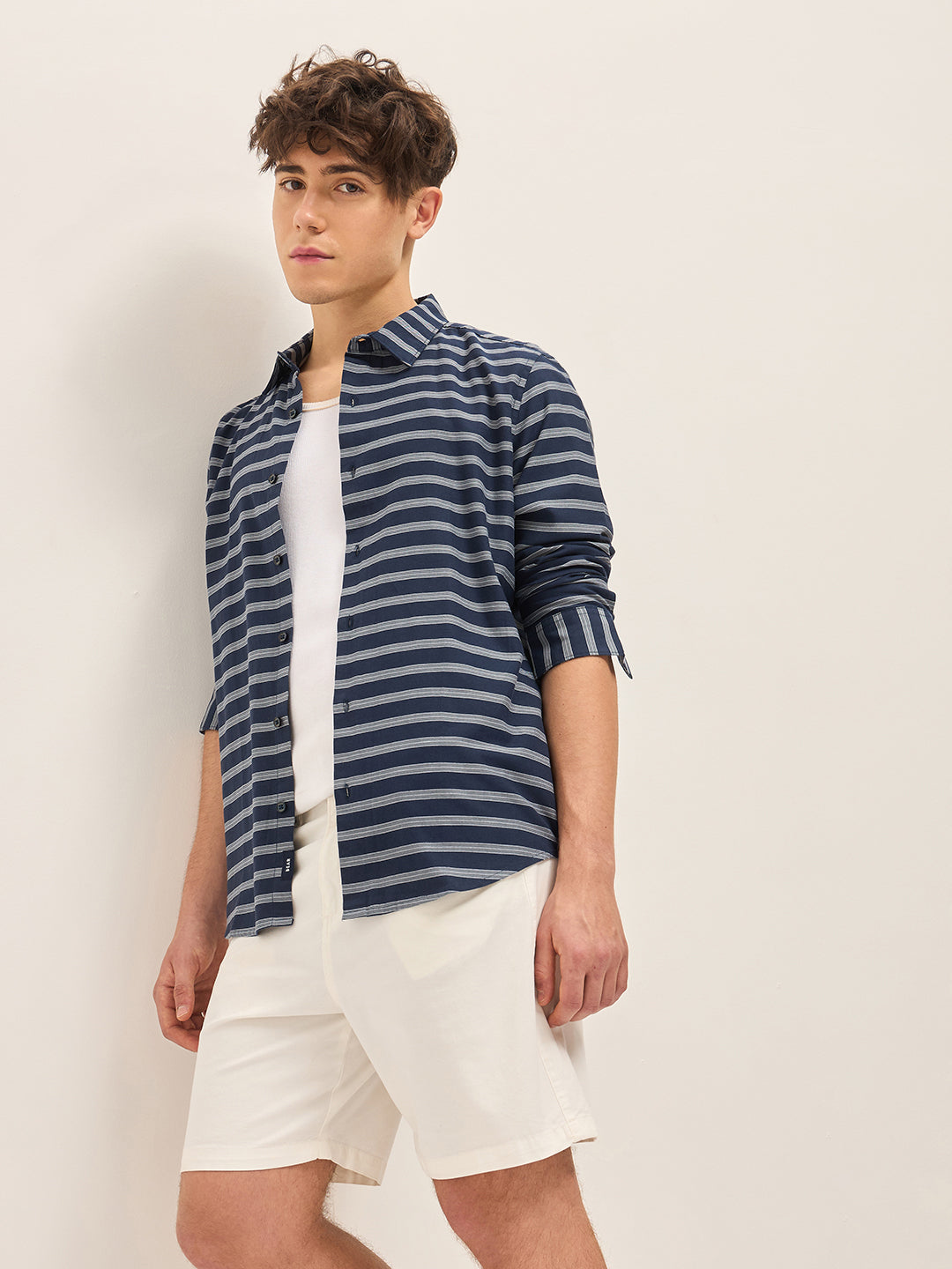 Men Blue Casual Shirt
