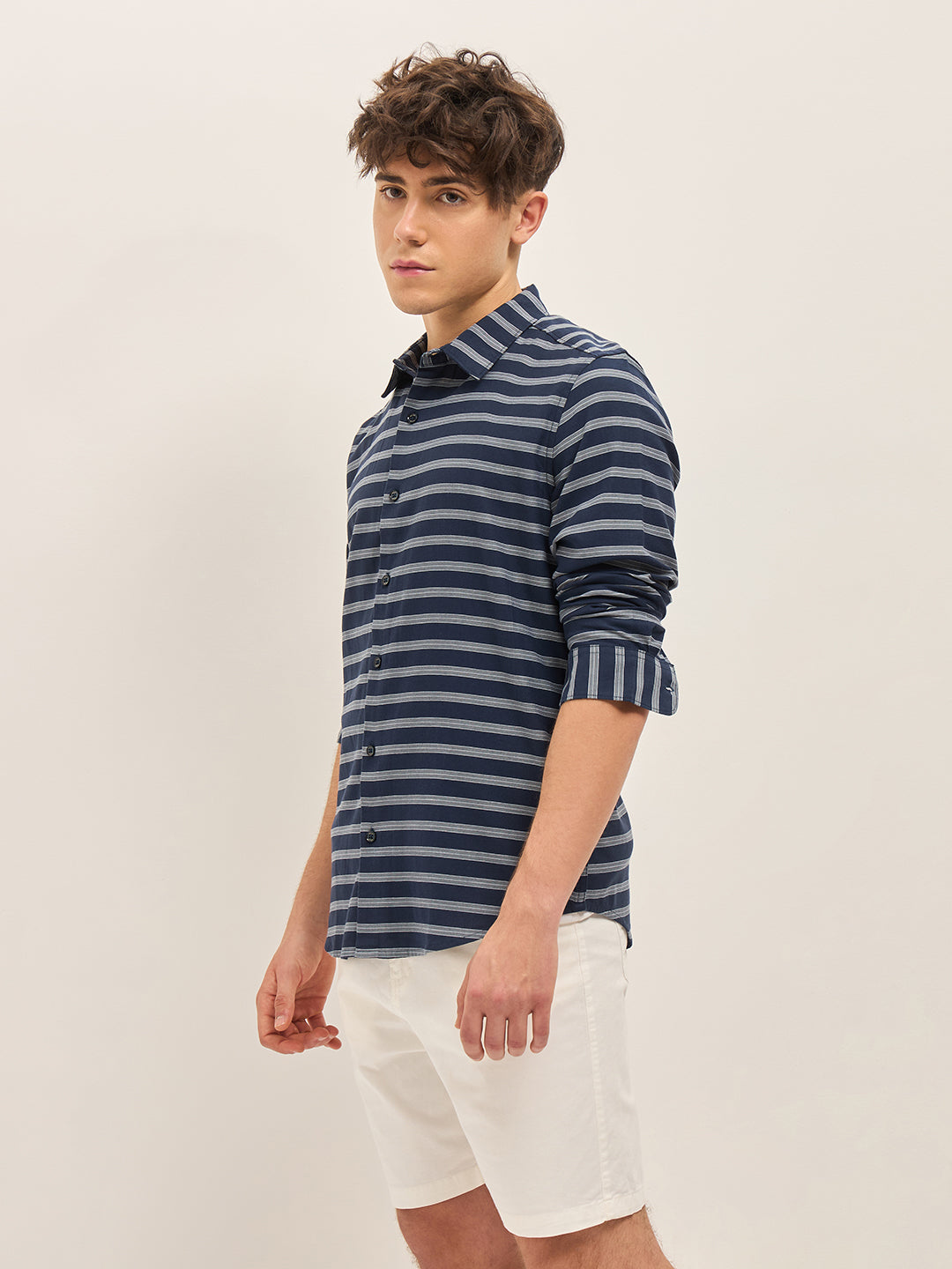 Men Blue Casual Shirt