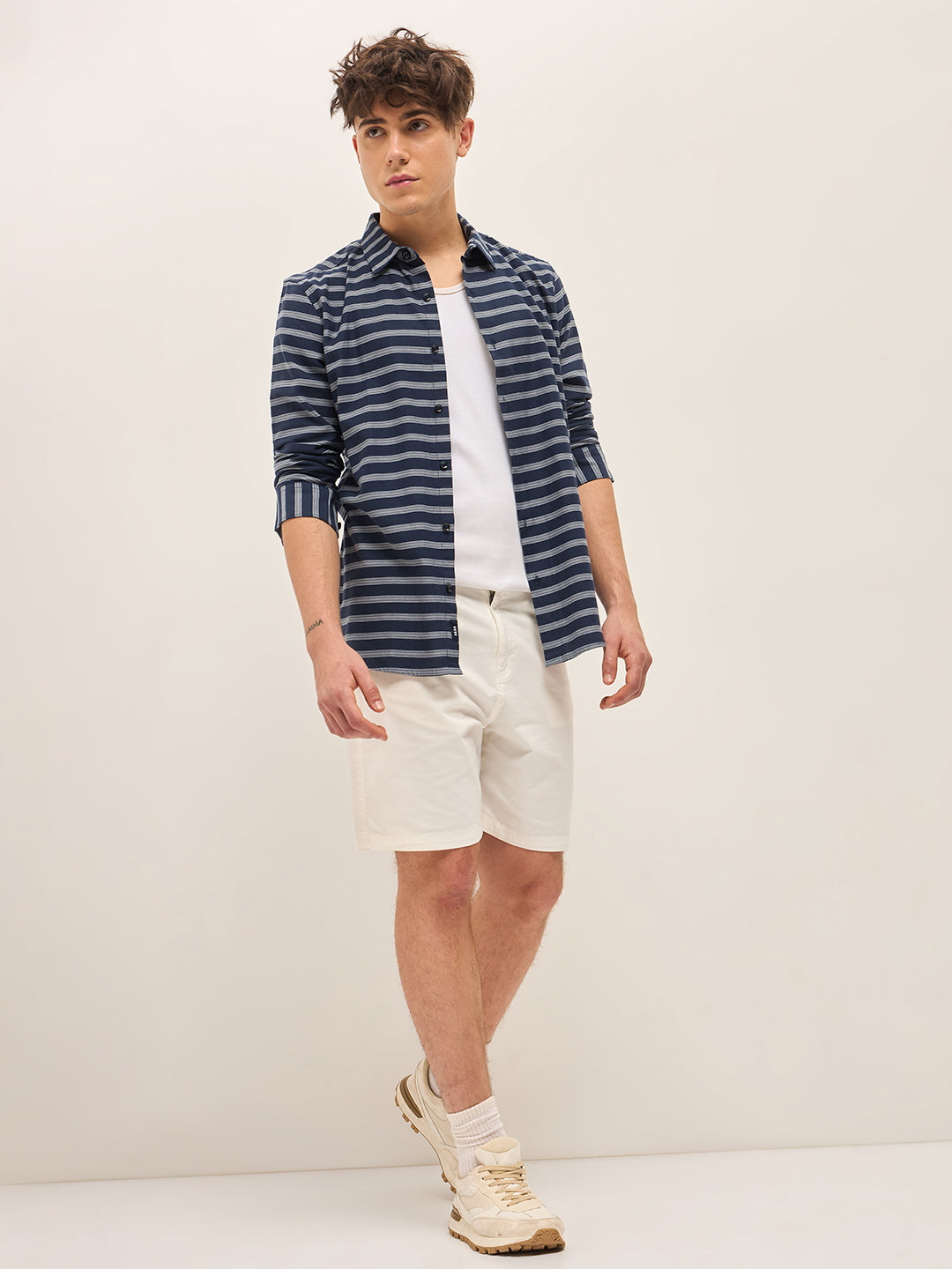 Men Blue Casual Shirt