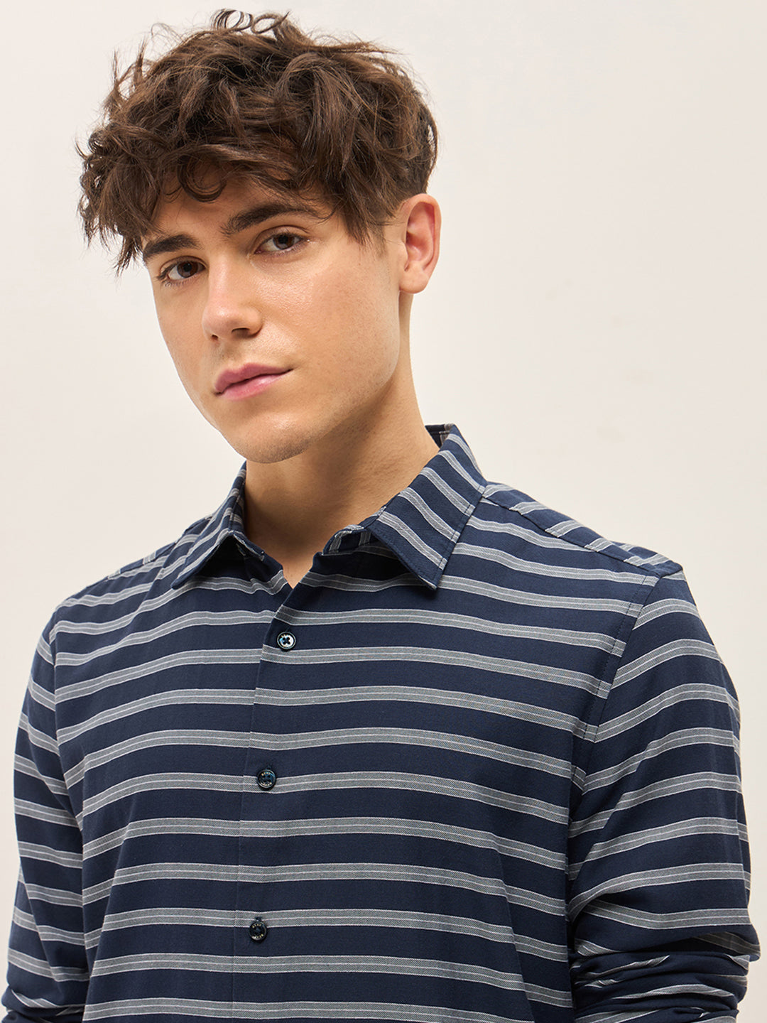 Men Blue Casual Shirt