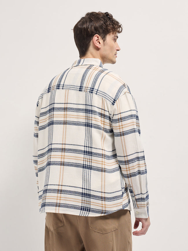 Men Multi-Color Checkered Relax Fit Overshirt
