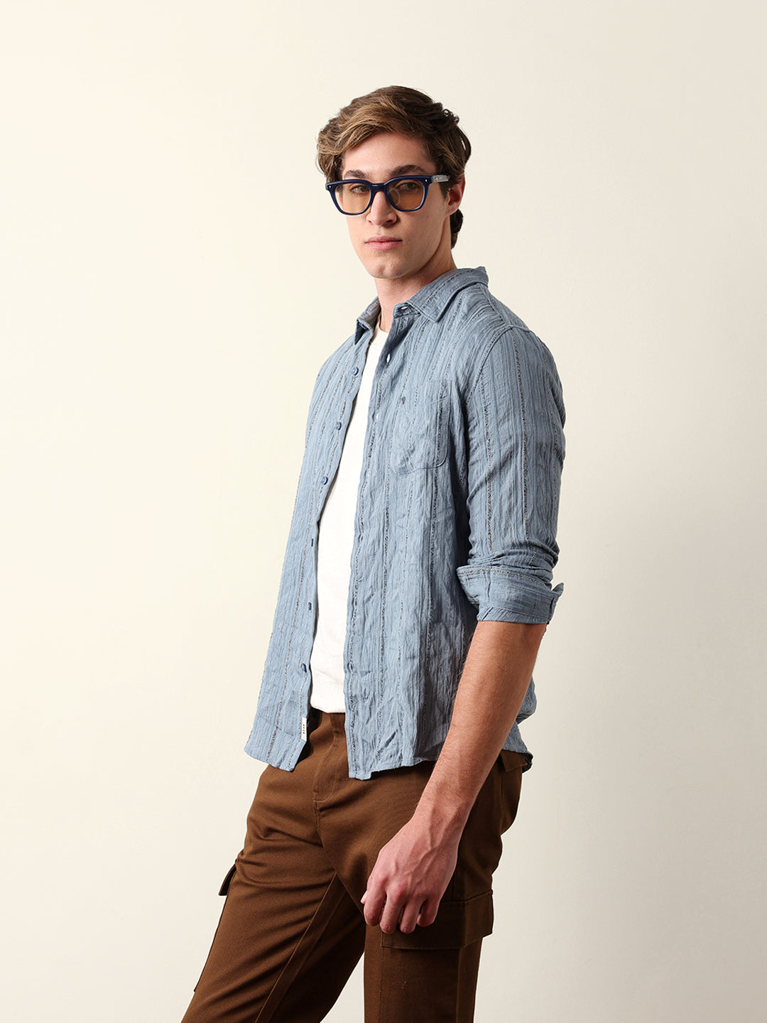 Men Long Sleeves Shirt