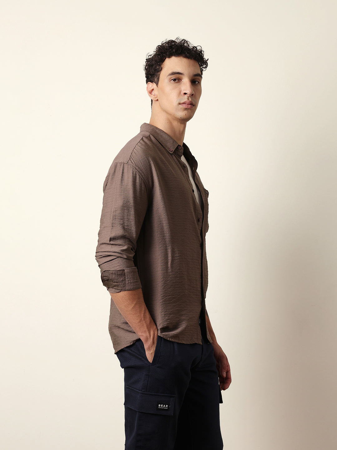 Men Modern Fit Casual Shirt