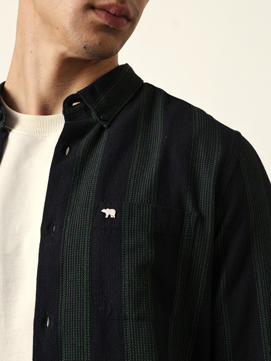 Men Modern Fit Casual Shirt