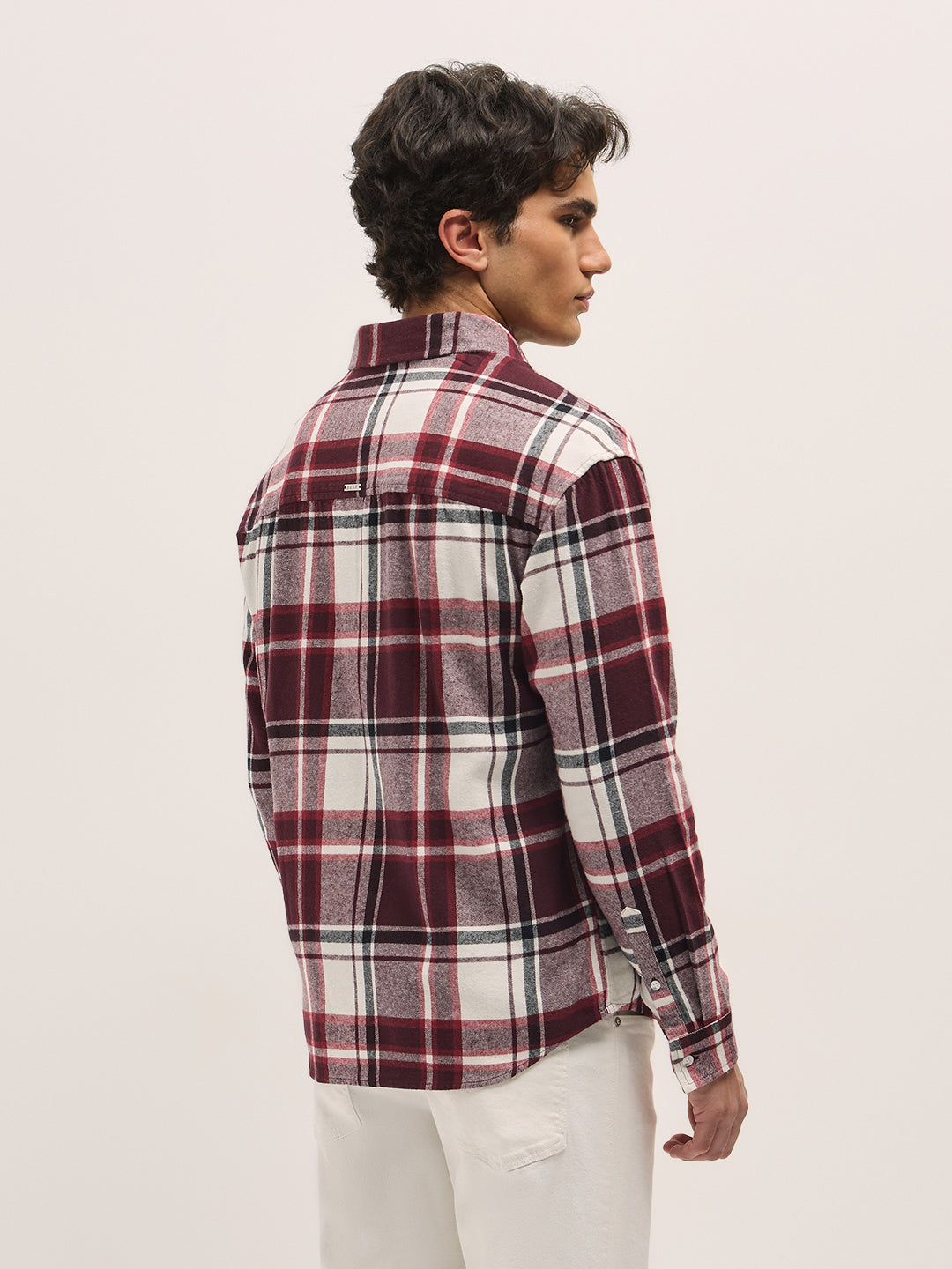 Men Multi-Color Checkered Relax Fit Overshirt