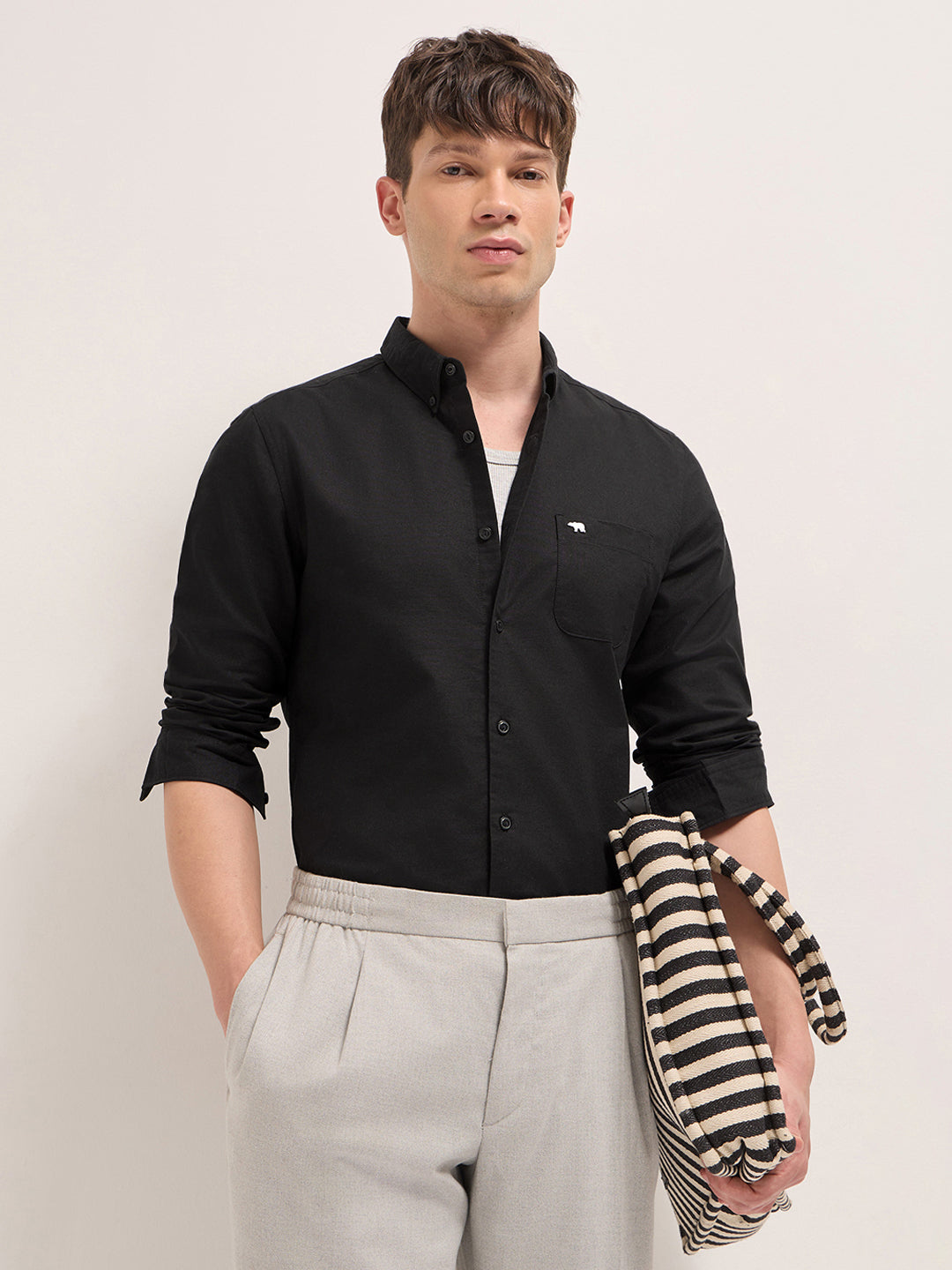 Men Black Casual Shirt