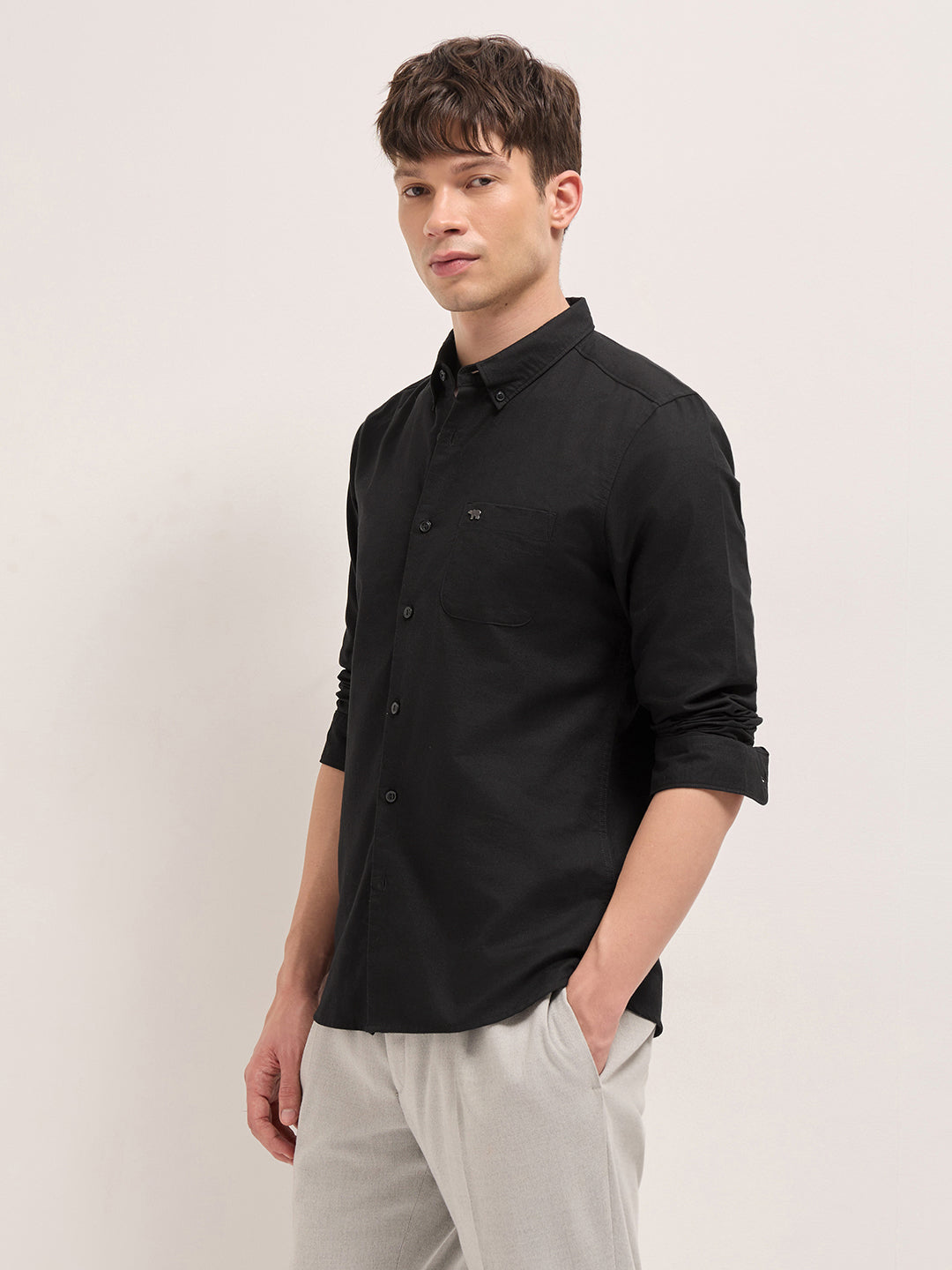 Men Black Casual Shirt