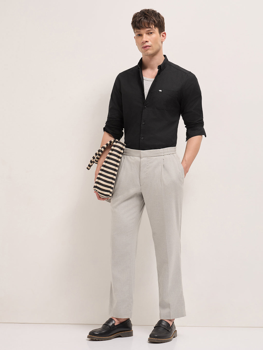Men Black Casual Shirt