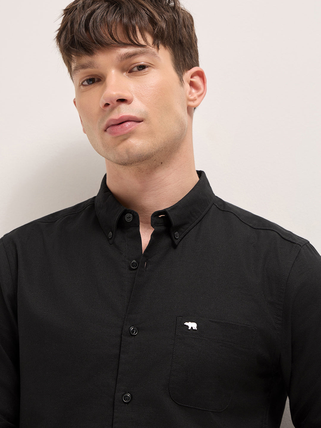 Men Black Casual Shirt