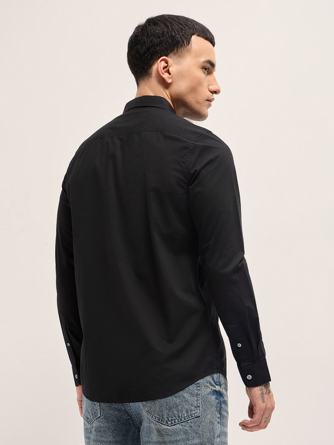 Men Black Casual Shirt