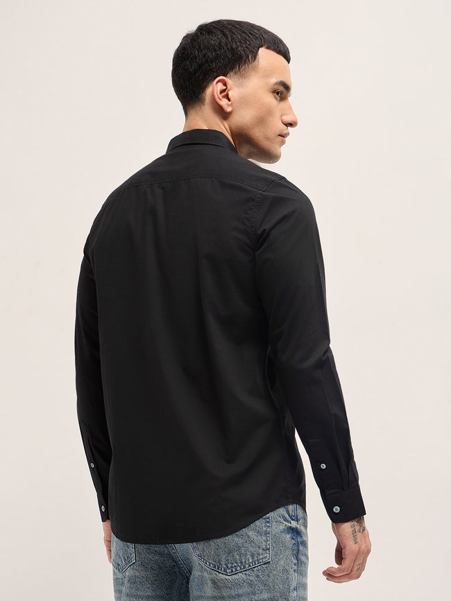 Men Black Casual Shirt