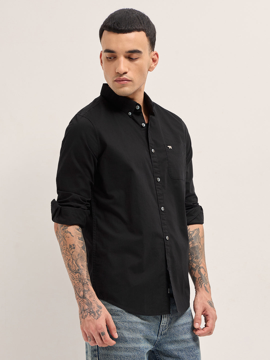Men Black Casual Shirt