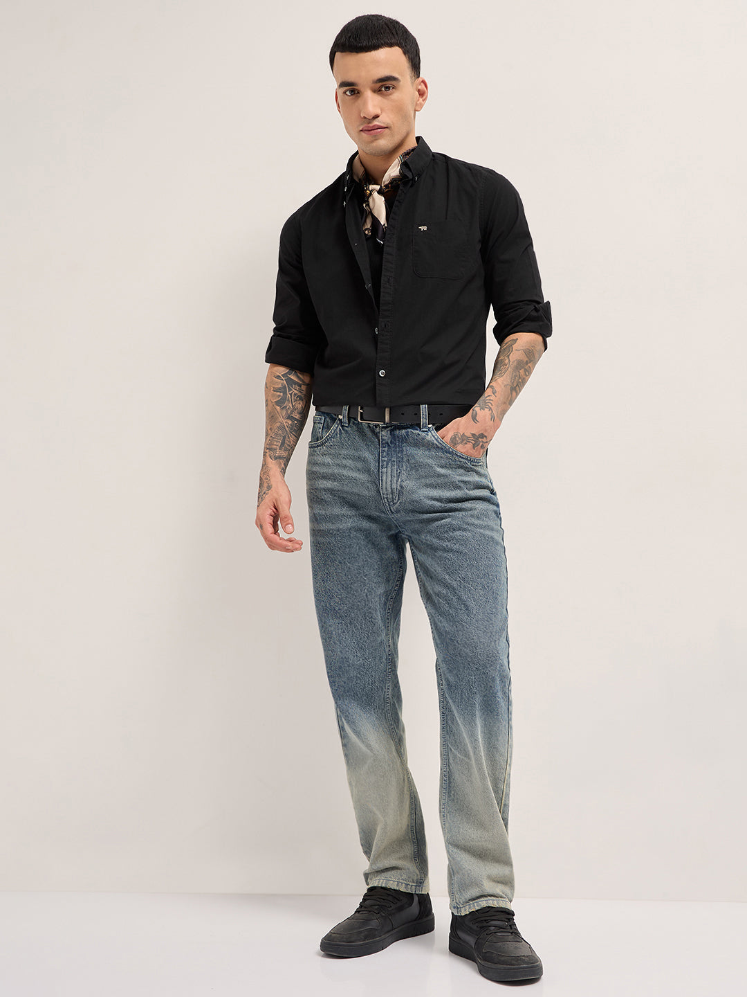 Men Black Casual Shirt