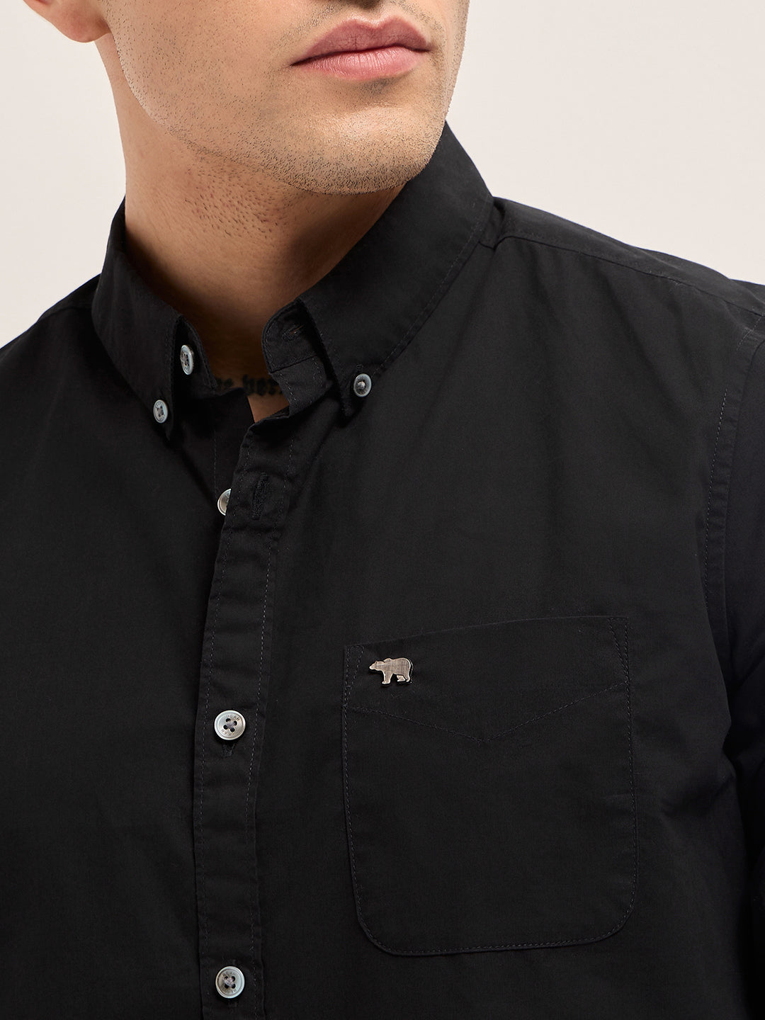 Men Black Casual Shirt