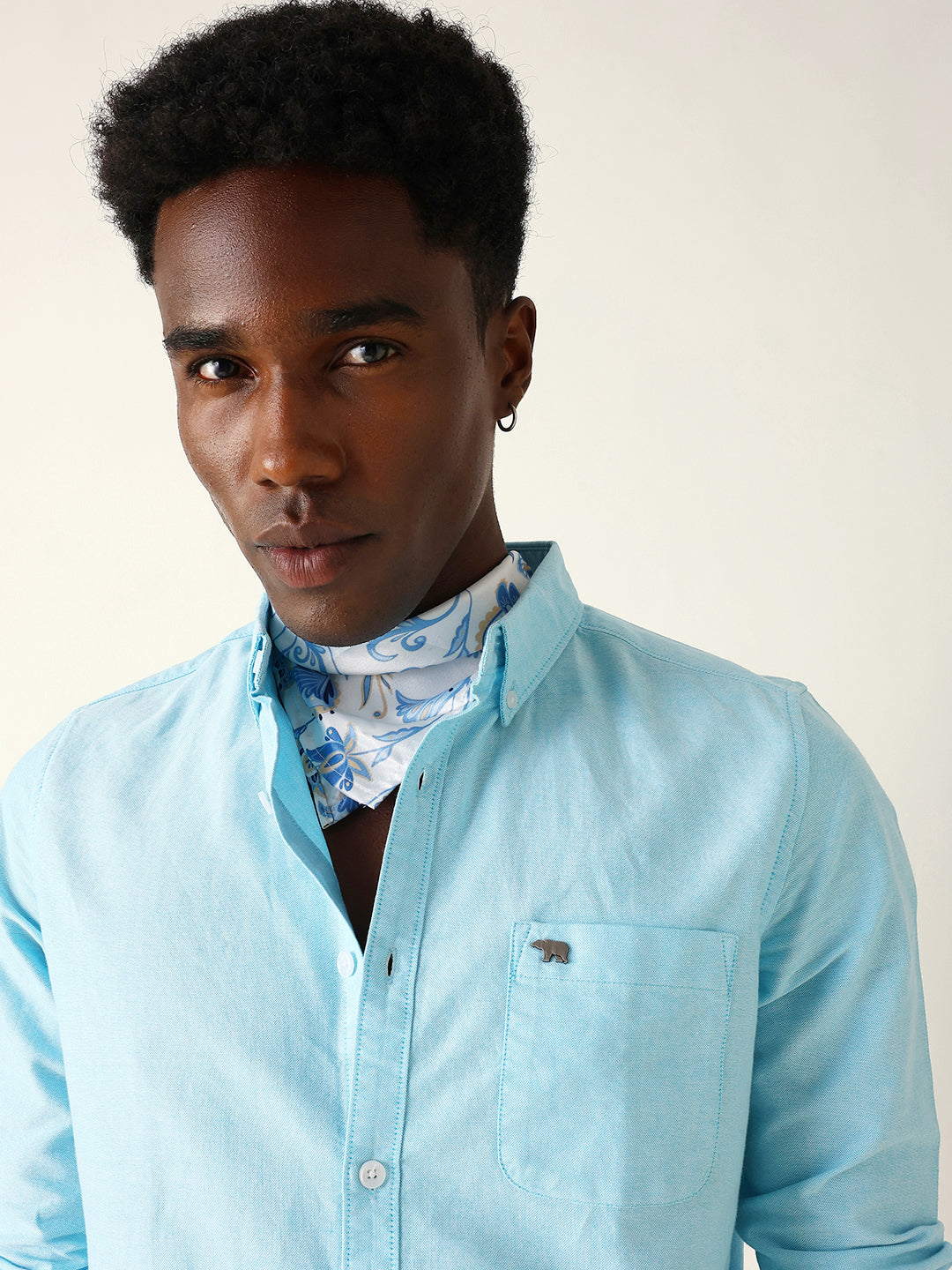 Men Blue Casual Shirt