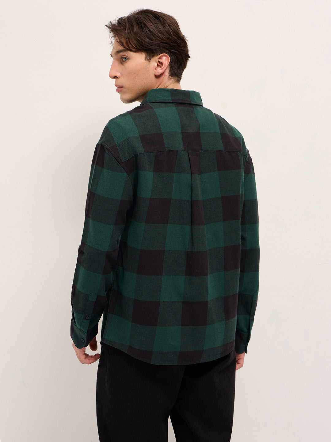 Men Green Casual Shirt