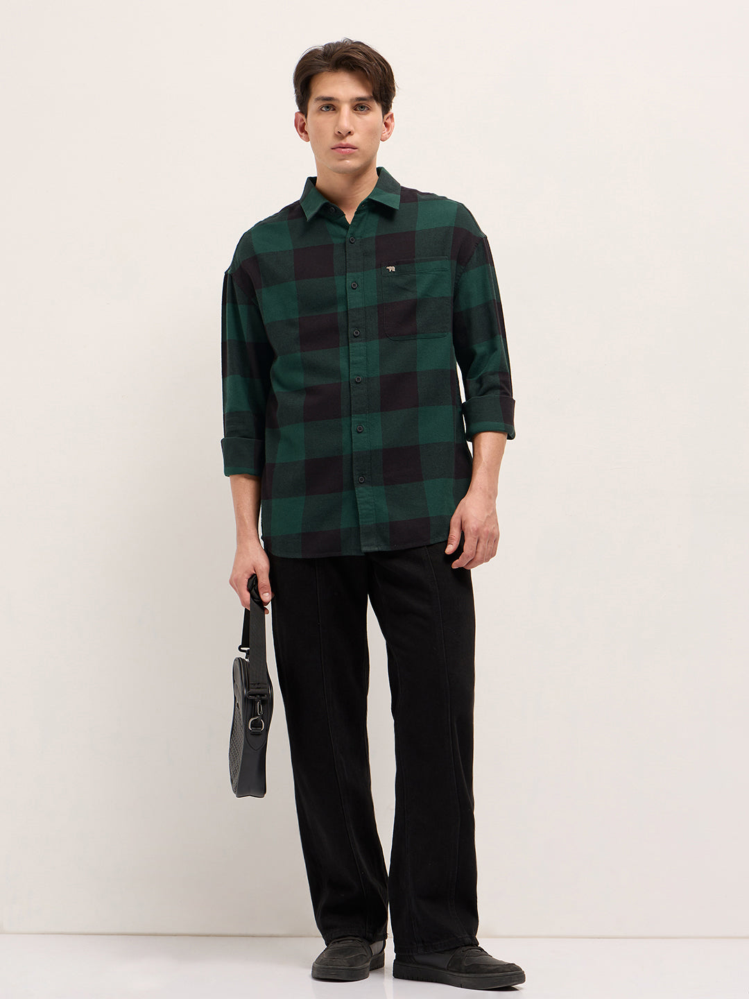 Men Green Casual Shirt