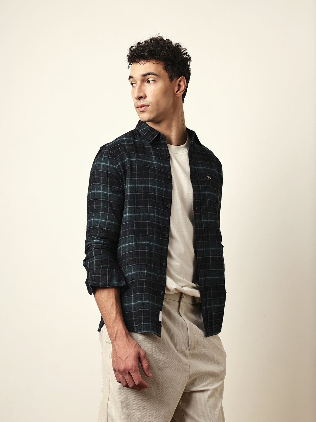 Men Modern Fit Casual Shirt