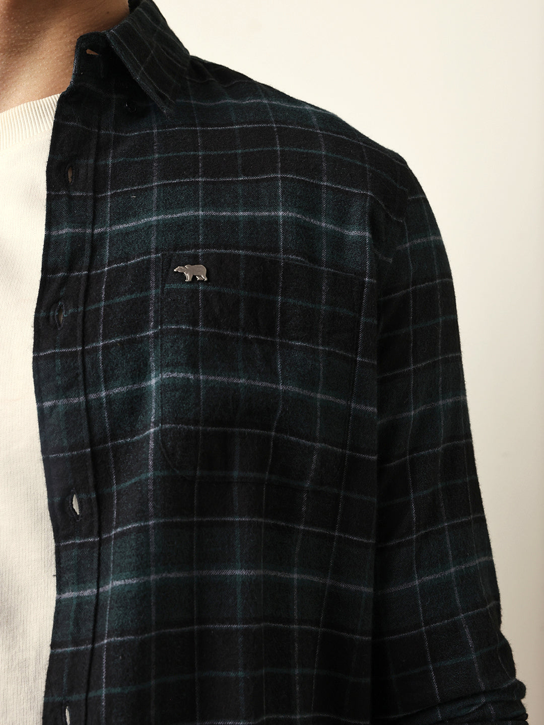Men Modern Fit Casual Shirt