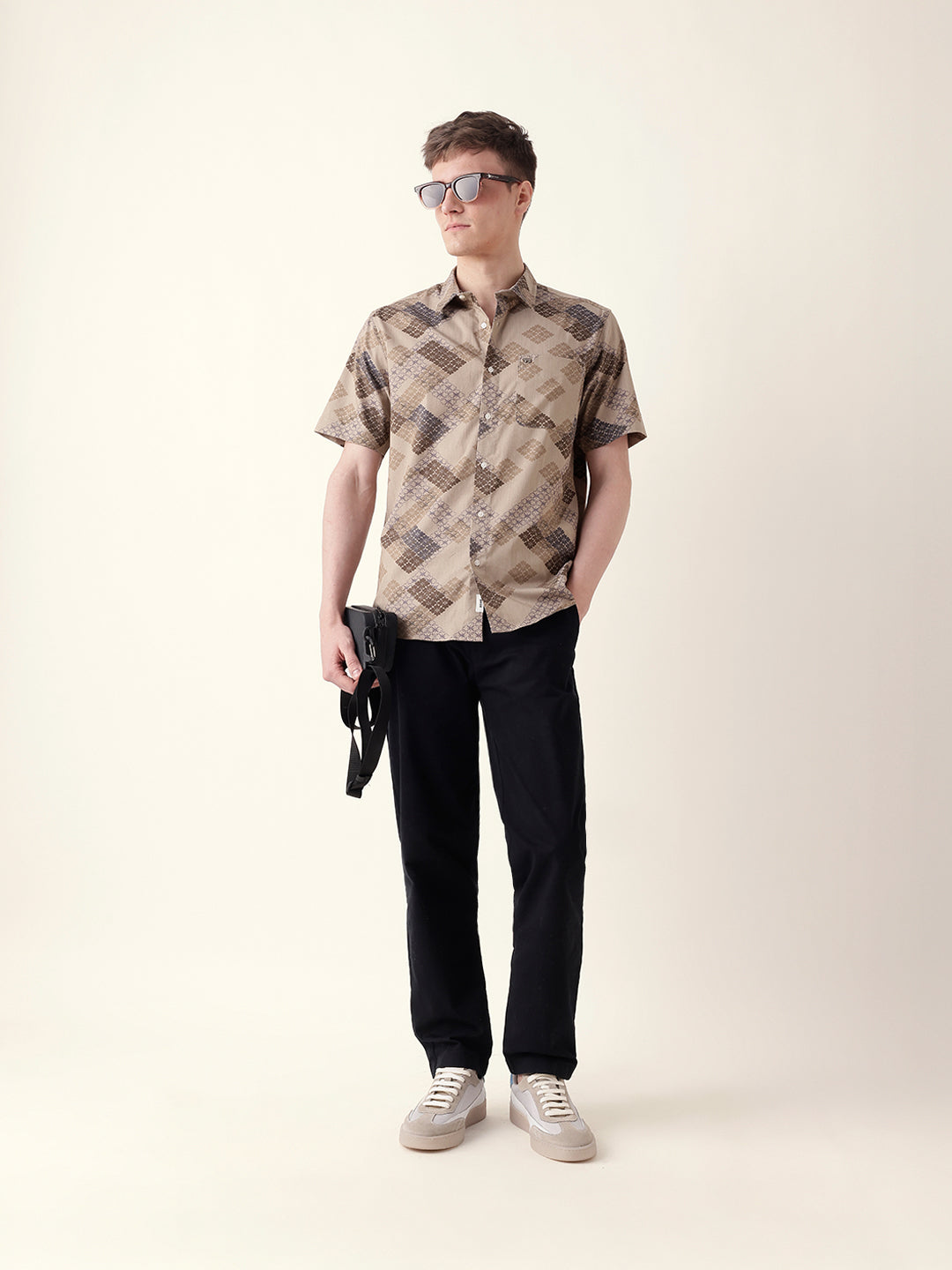 Men Casual Geometric Print Shirt