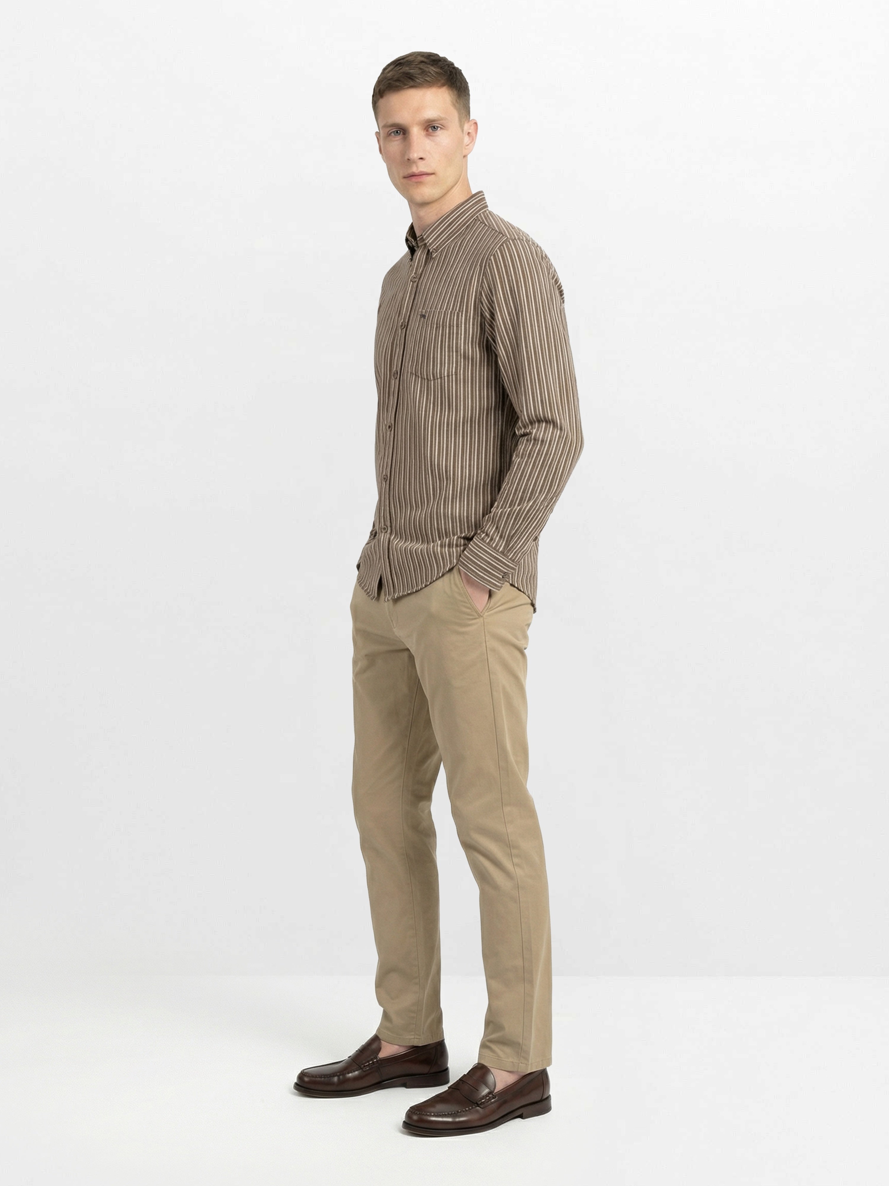 Men Brown Casual Shirt