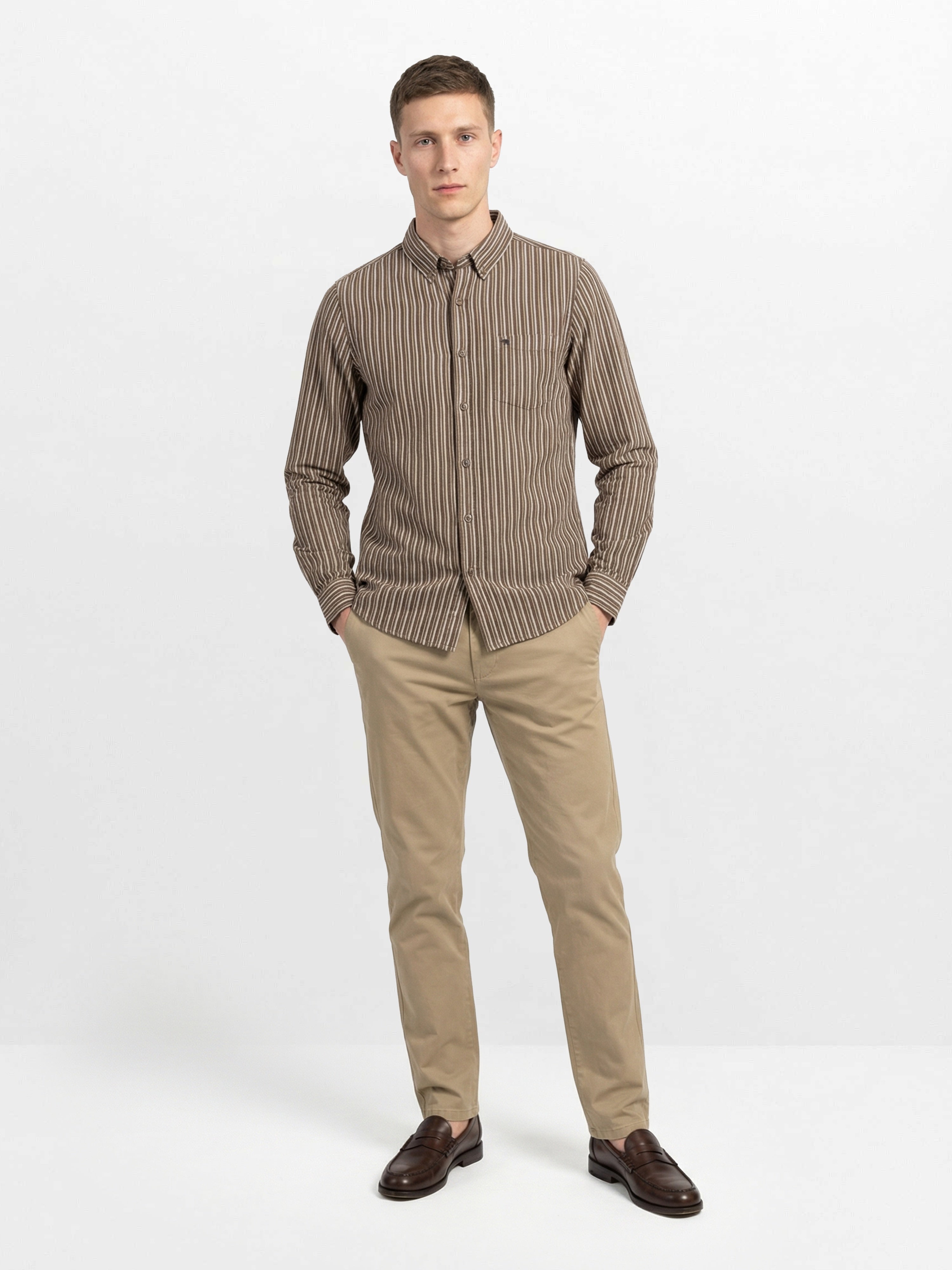 Men Brown Casual Shirt