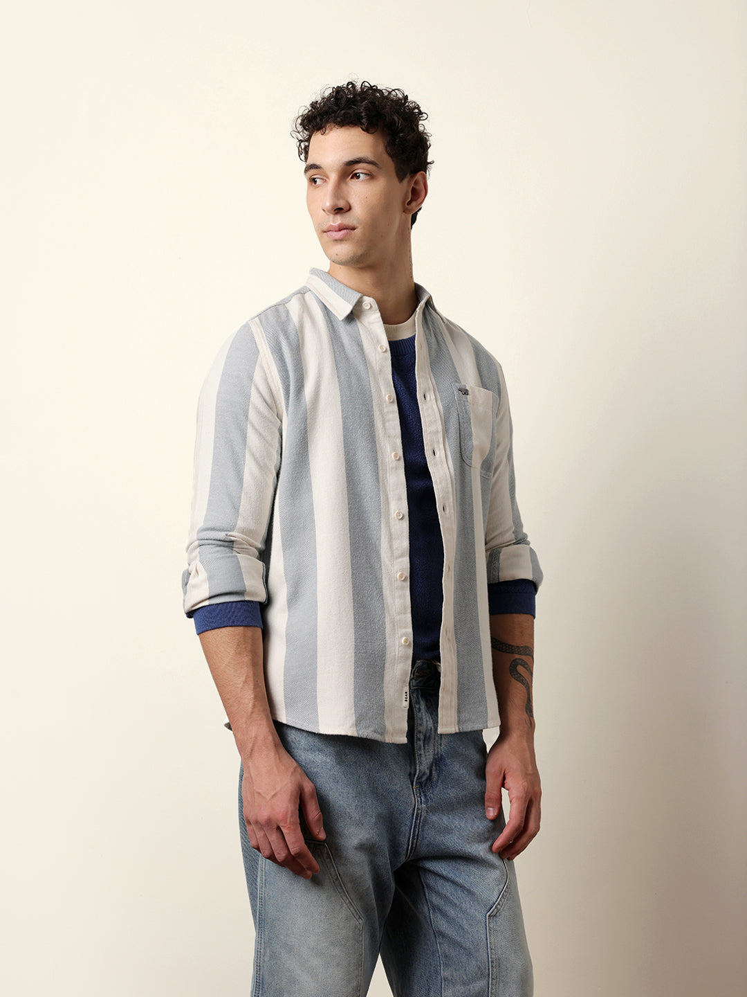 Men Checked Casual Full-Sleeve Shirt