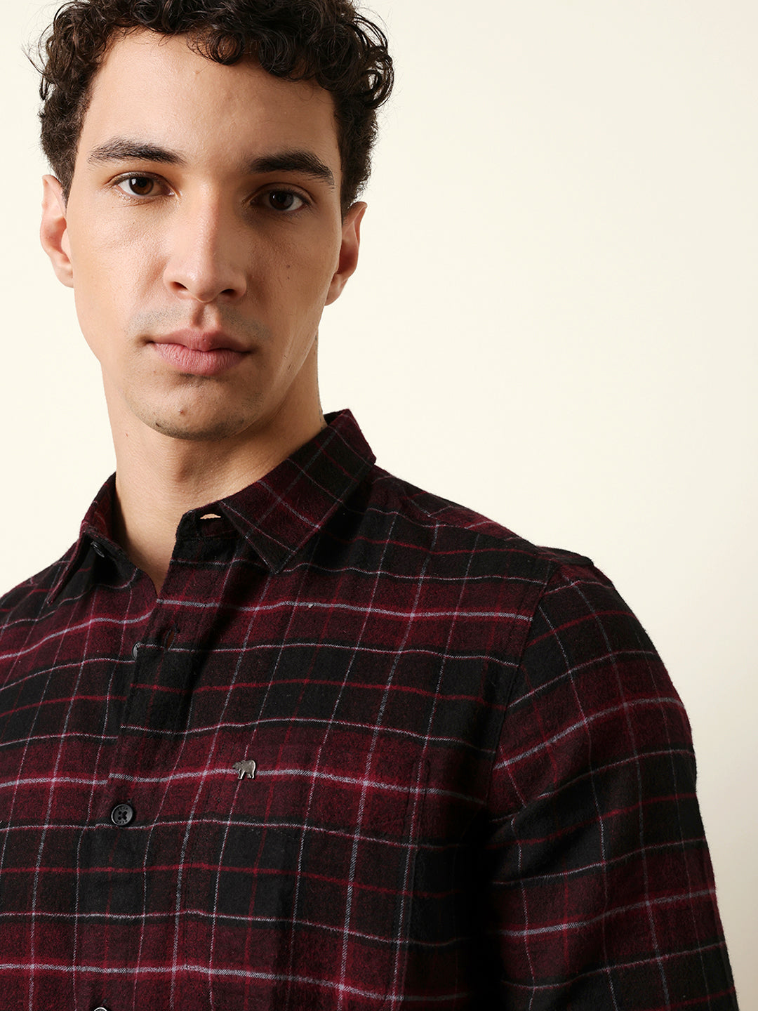 Men Checked Casual Full-Sleeve Shirt