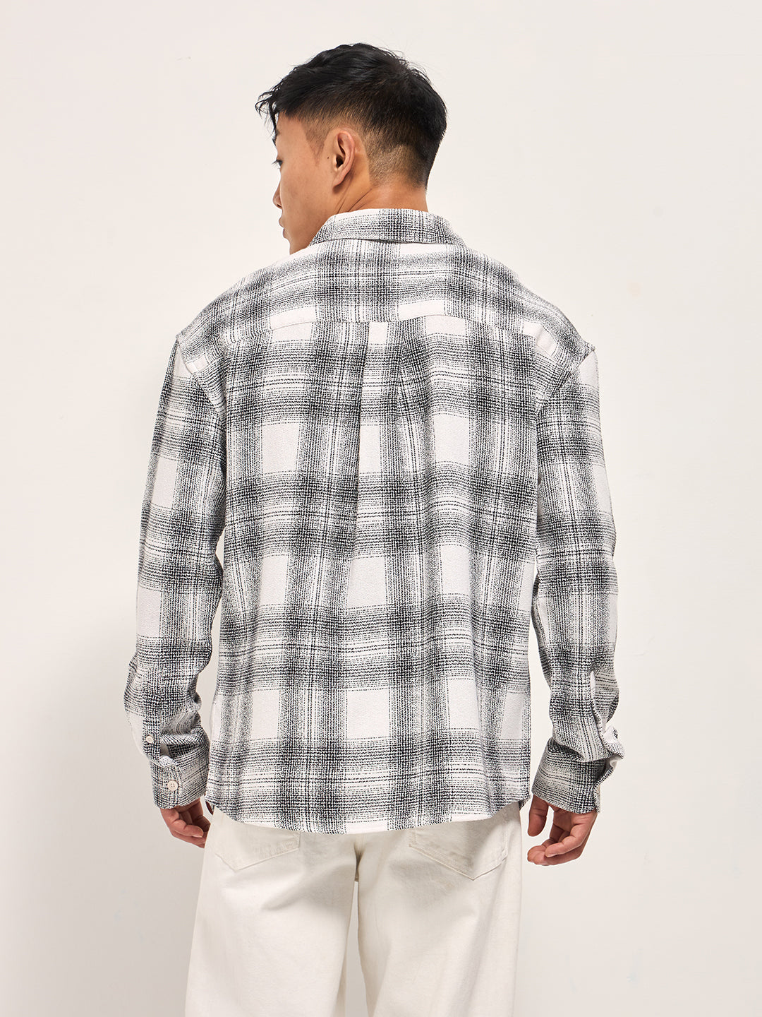 Men White Casual Shirt