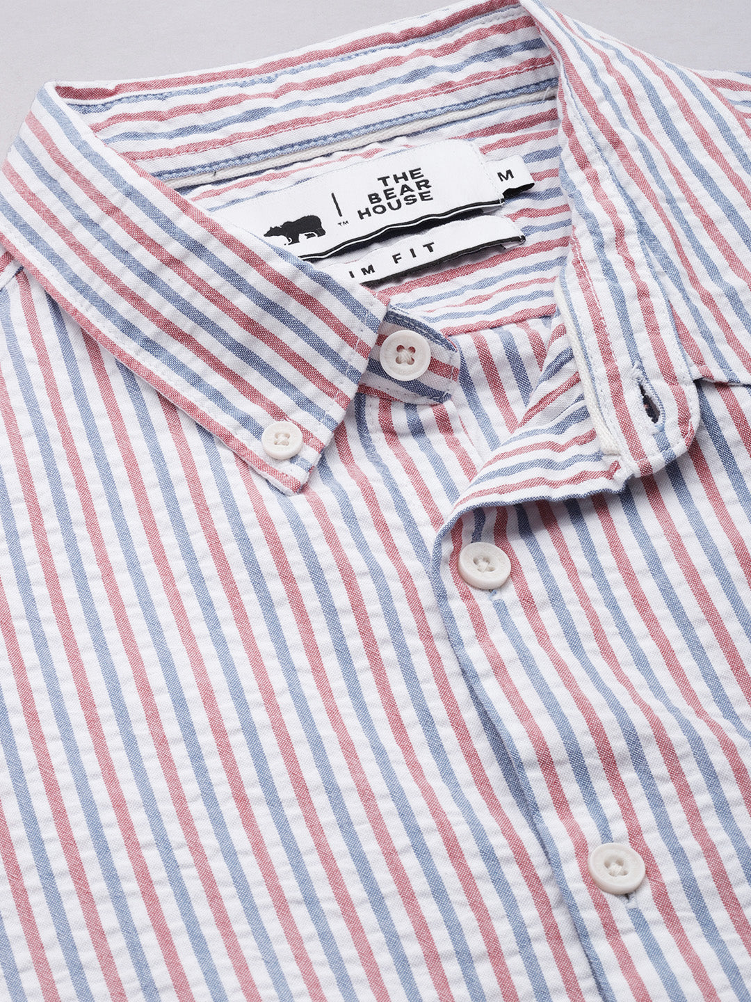 Men Multi  Seersucker Cotton Casual Shirt