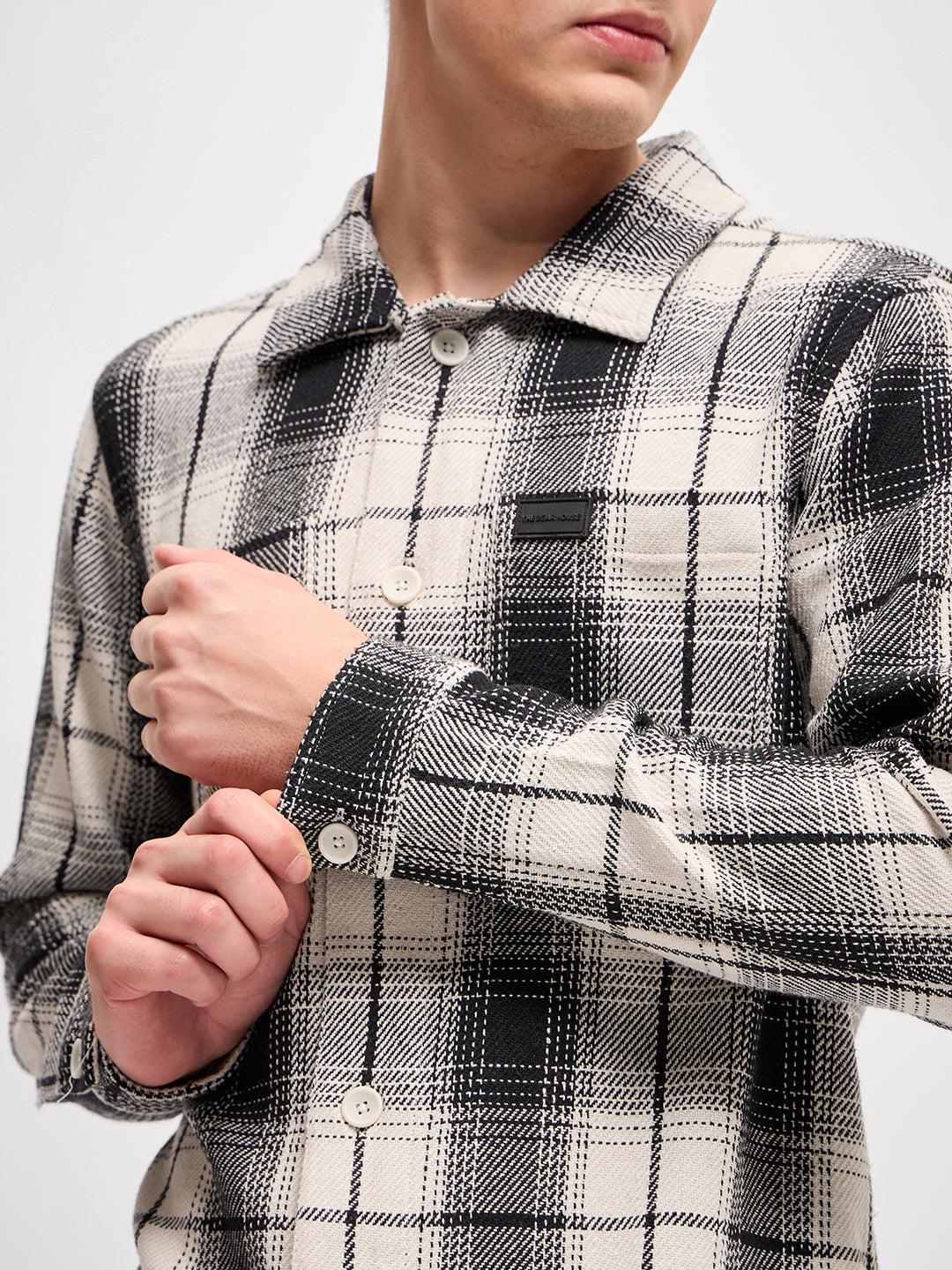 Men Multi-Color Checked Regular Fit Shacket