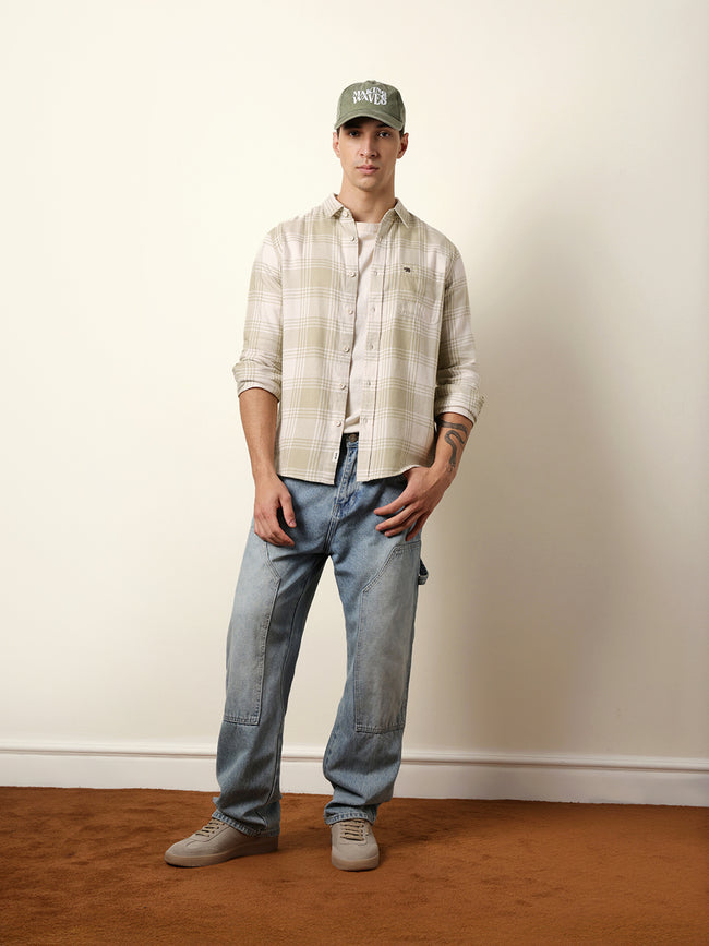 Men Striped Casual Full-Sleeve Shirt