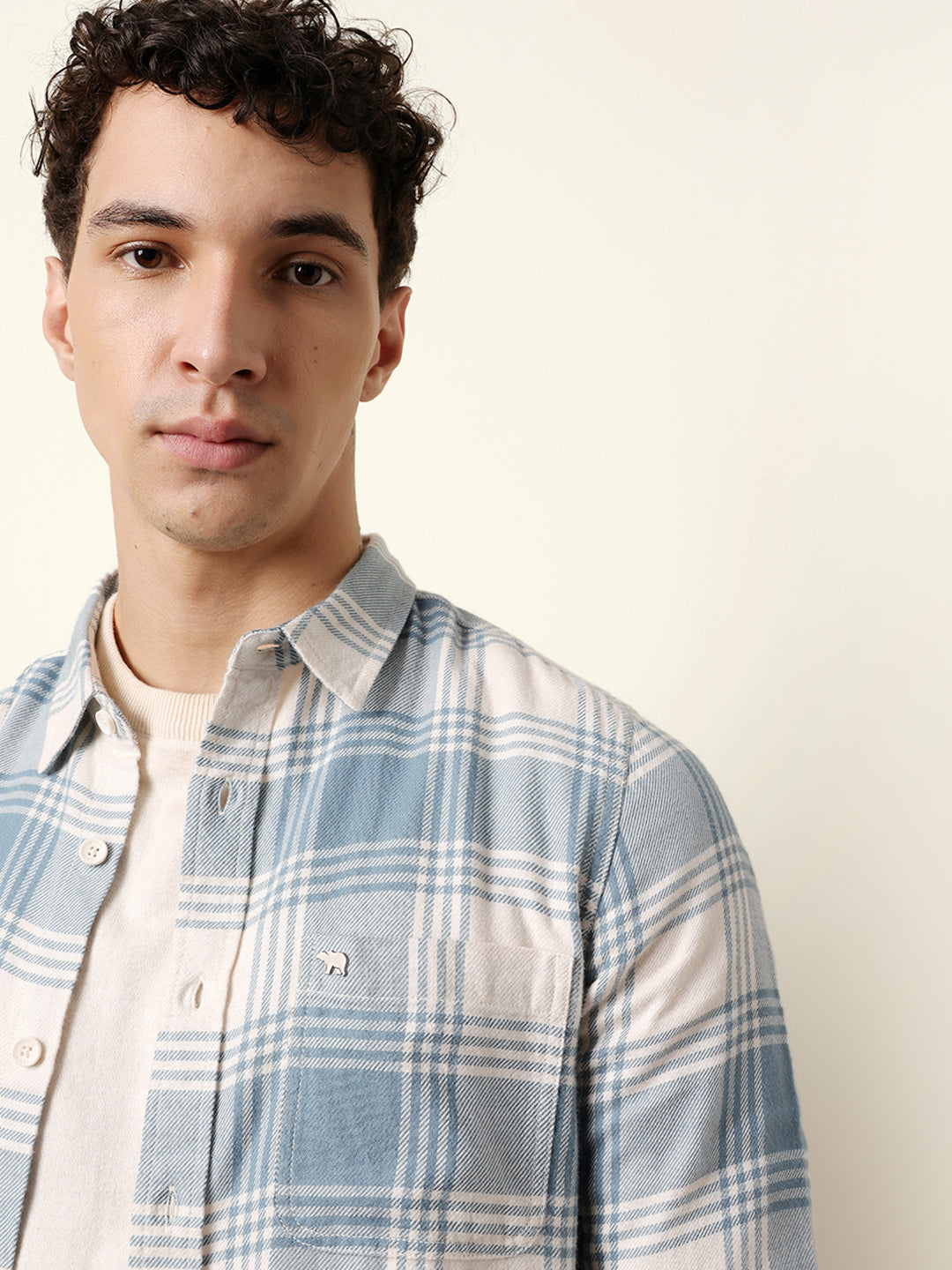 Men Checked Casual Full-Sleeve Shirt