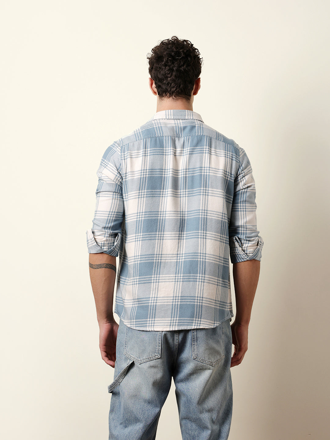 Men Checked Casual Full-Sleeve Shirt