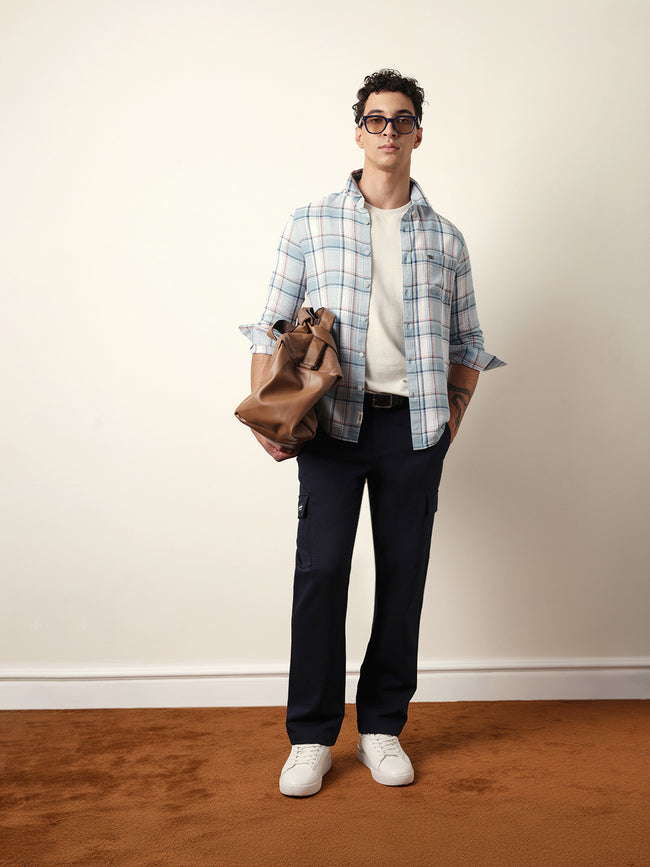 Men Modern Fit Casual Shirt