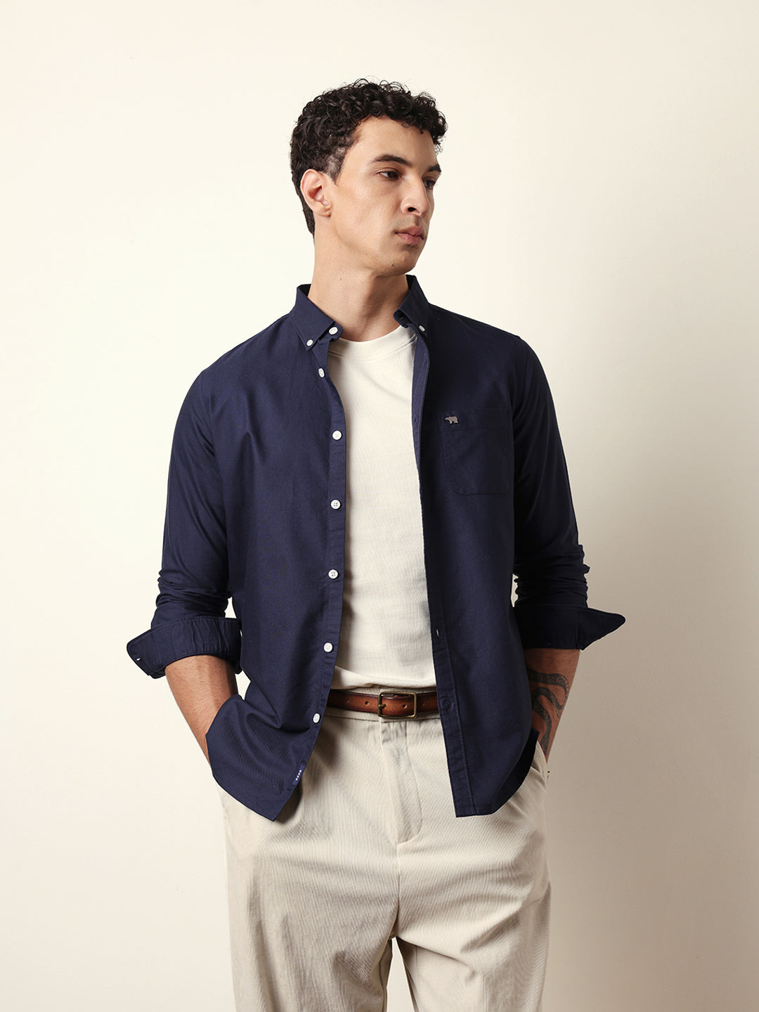 Men Modern Fit Casual Shirt