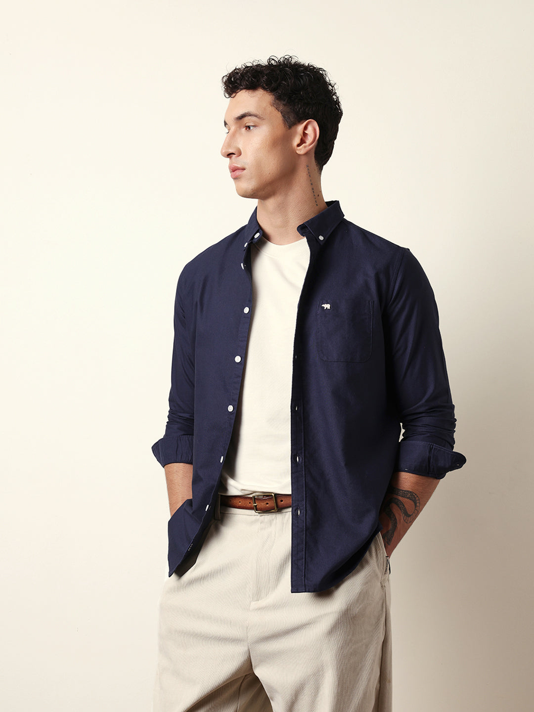 Men Modern Fit Casual Shirt