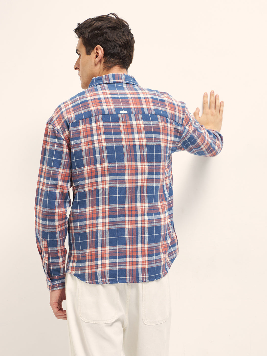 Men Checked Relaxed Fit Overshirt