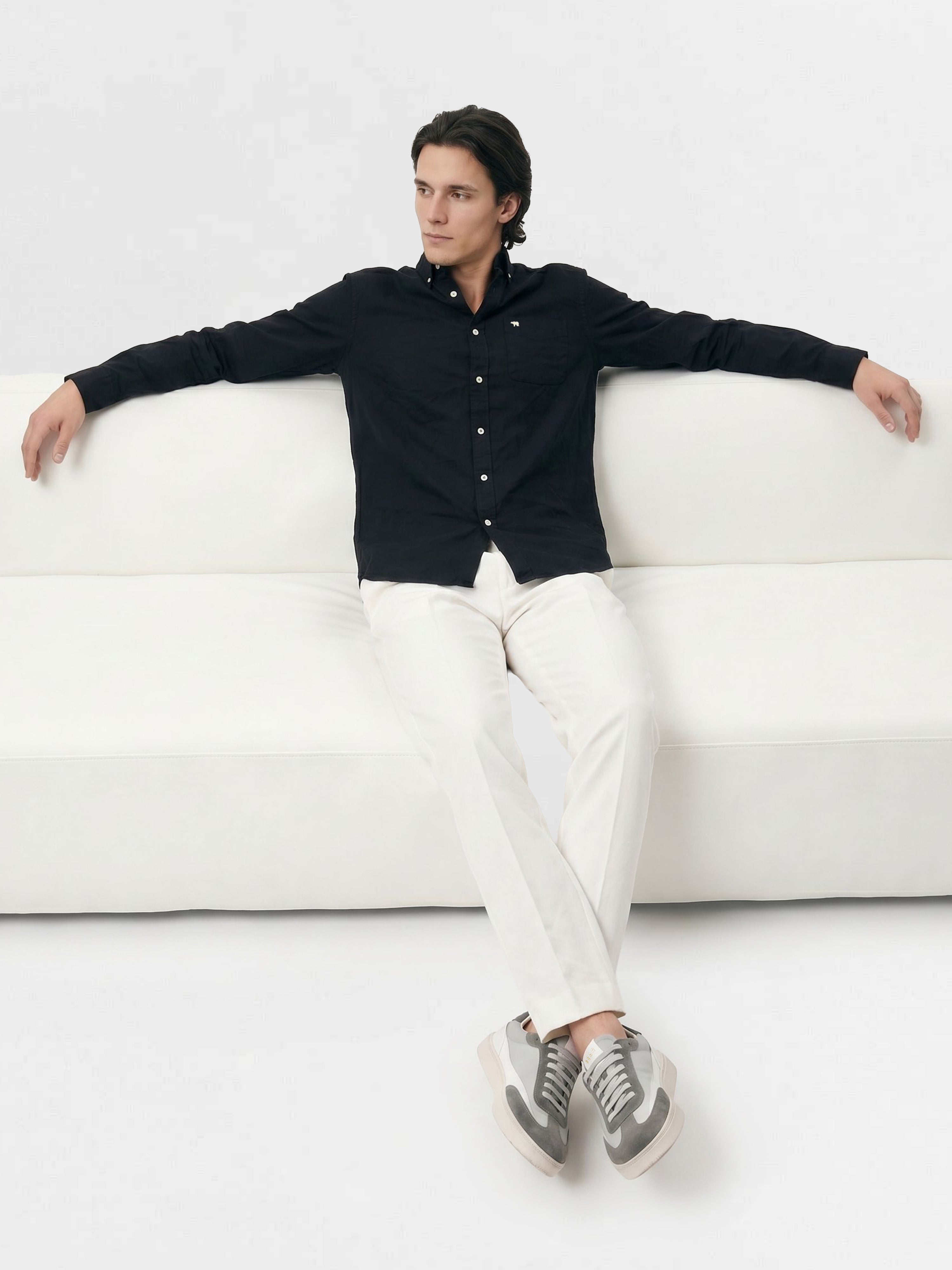 Men Black Casual Shirt
