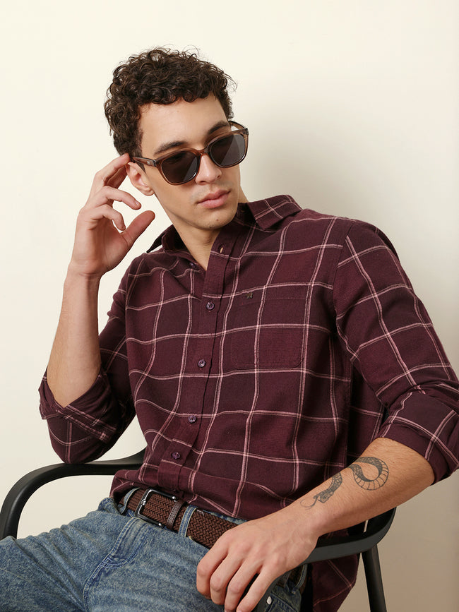 Men Striped Casual Full-Sleeve Shirt