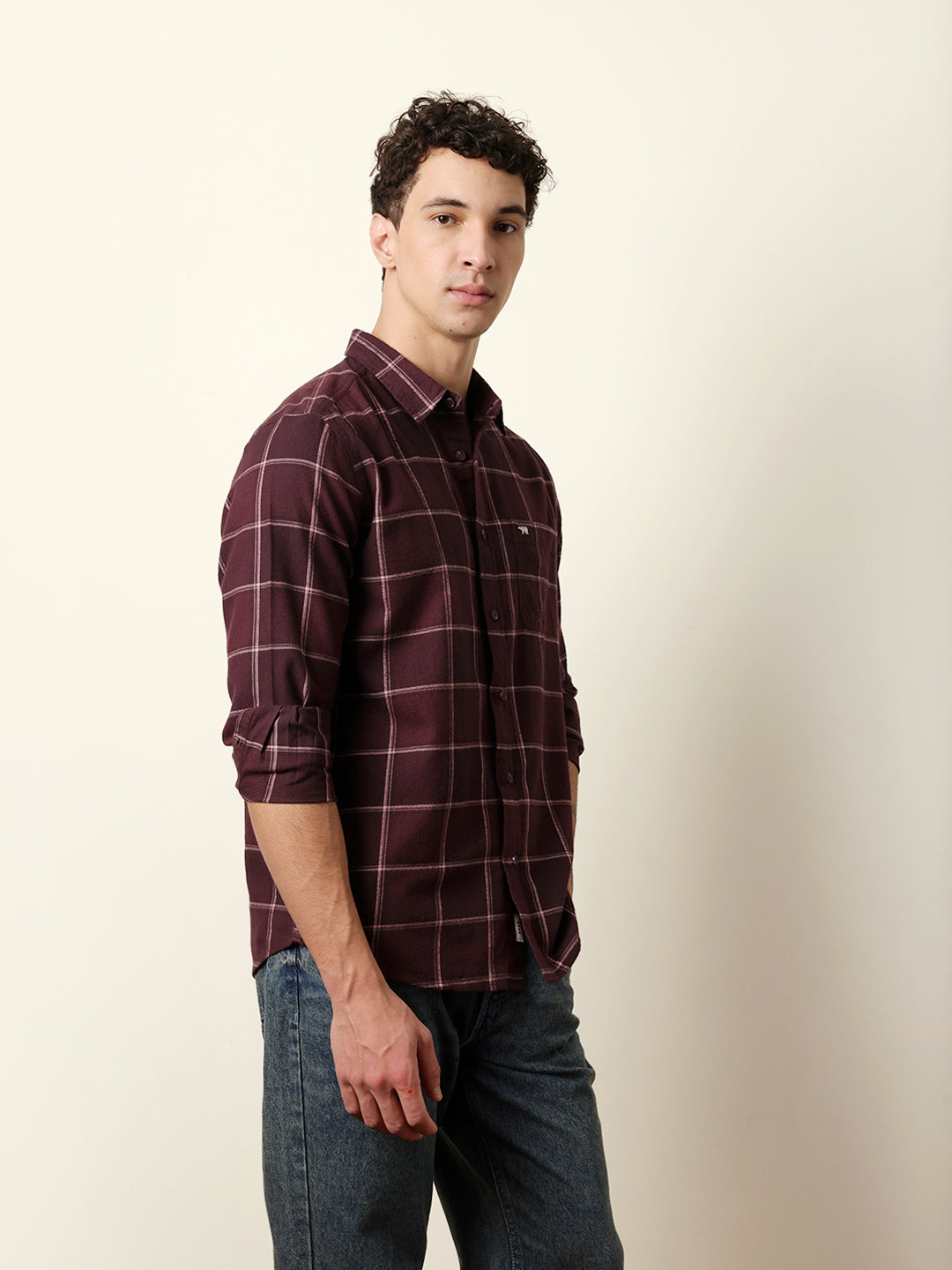Men Striped Casual Full-Sleeve Shirt