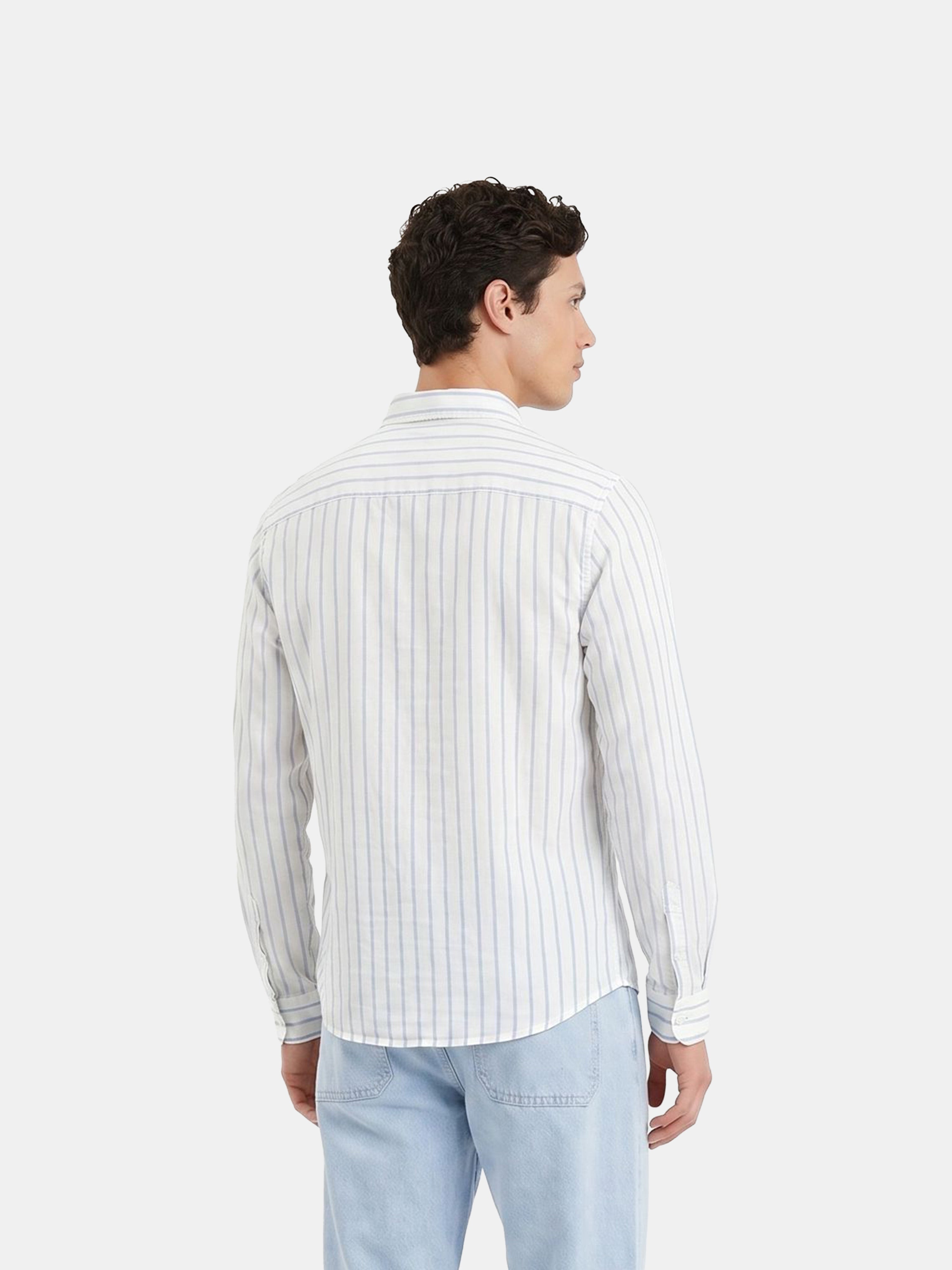 Men White Casual Shirt