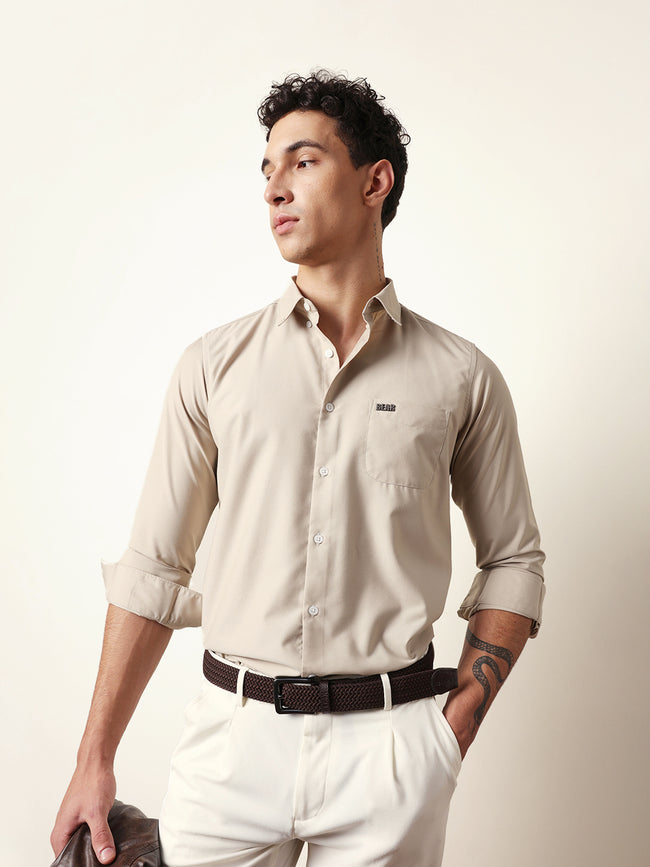 Men Modern Fit Casual Shirt