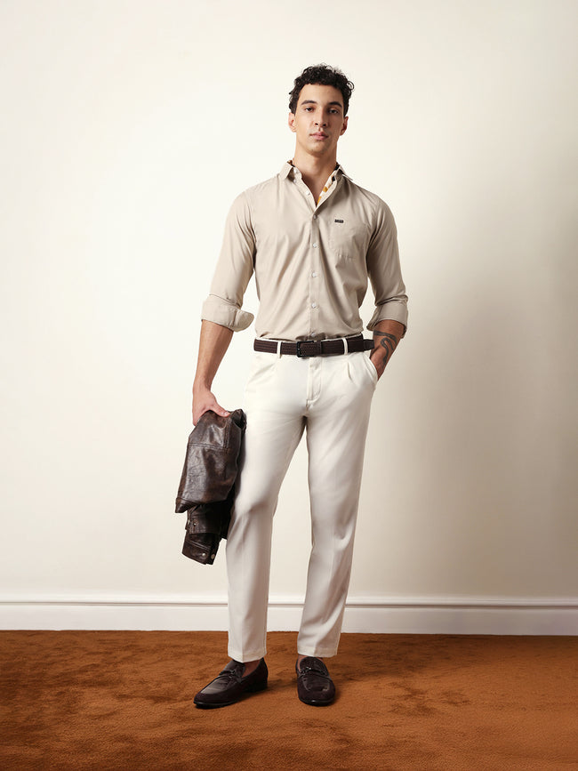 Men Modern Fit Casual Shirt