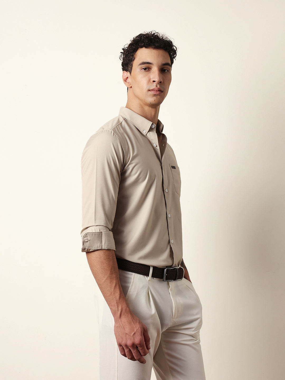 Men Modern Fit Casual Shirt